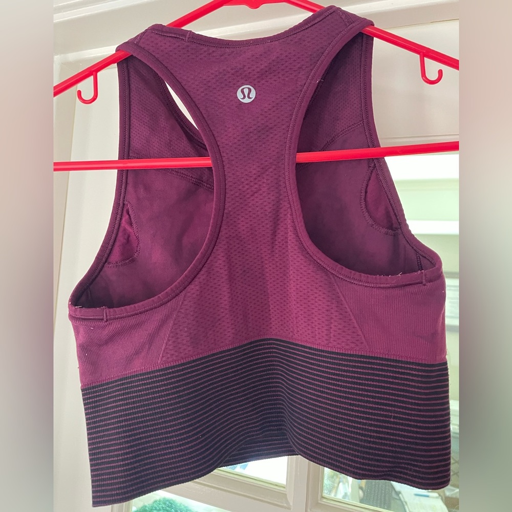 Lululemon Ebb to Train size 4 long line sports bra.